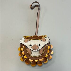 RARE! Tory Burch Brown and Yellow Hedgehog AirPod Case/Bag Charm